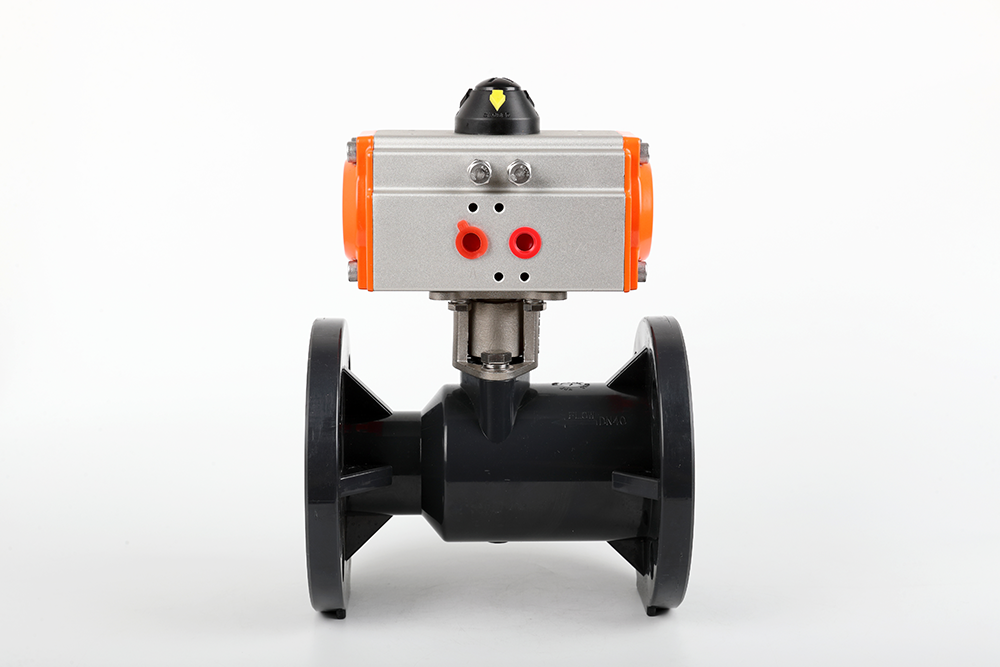 萨尔图气动法兰一体球阀